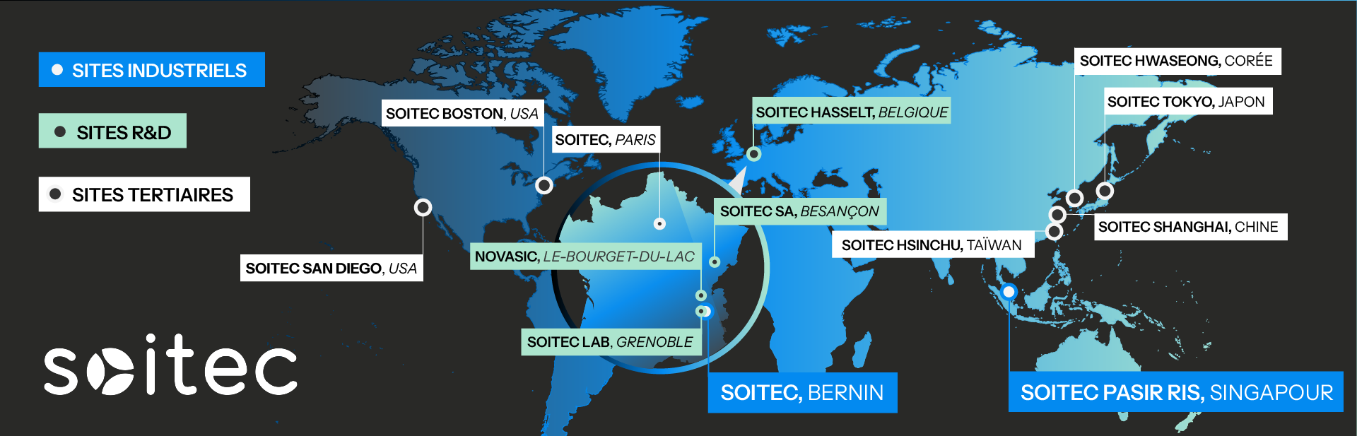 Soitec Map 2025 - FR